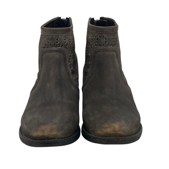 Harley Davidson Liam Western Boots Biker Shoes Womens Sz 8 Distressed (HF15) - Picture 2 of 10